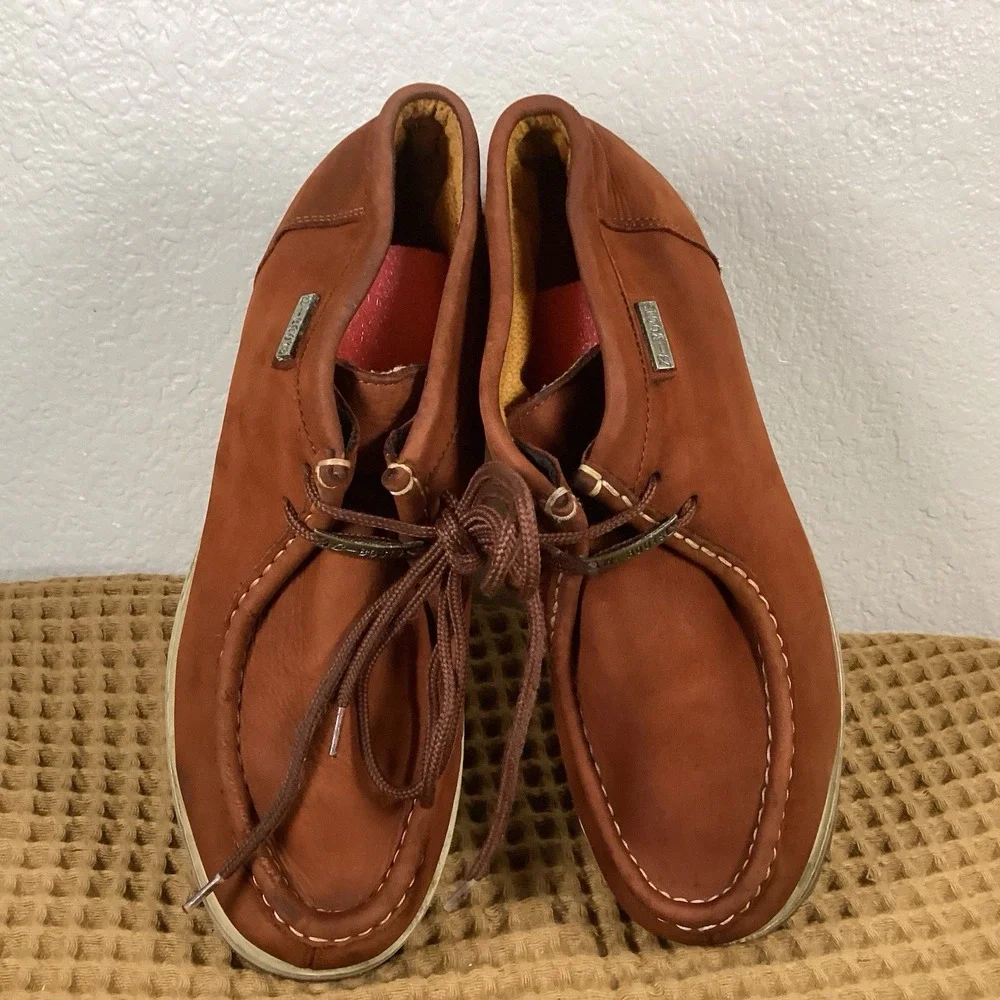 B-Boots By Buffalino Boots Mens 10.5 Brown Suede Leather Lace Up Chukka Moc Toe